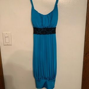 Black & blue dress